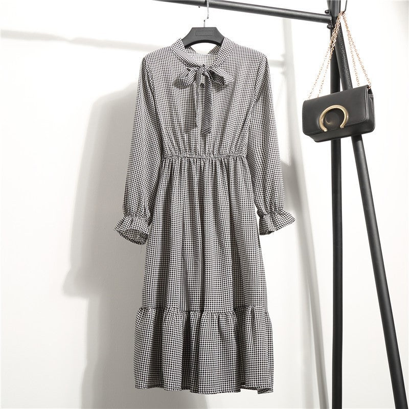 Elegante vestido de manga larga