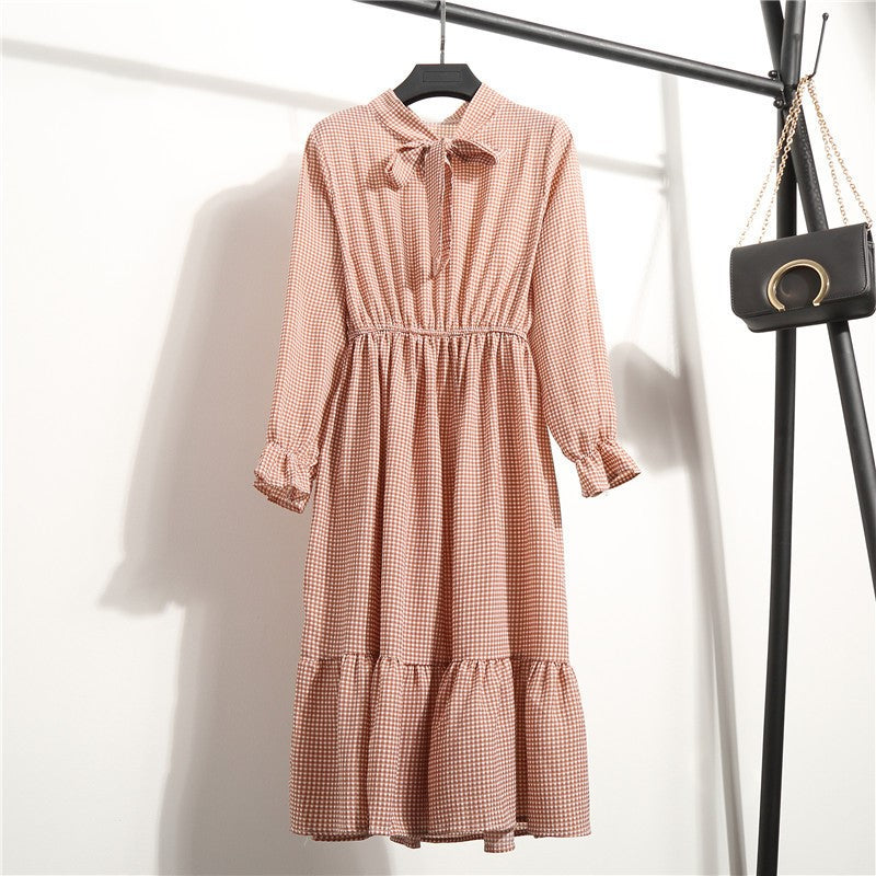 Elegante vestido de manga larga