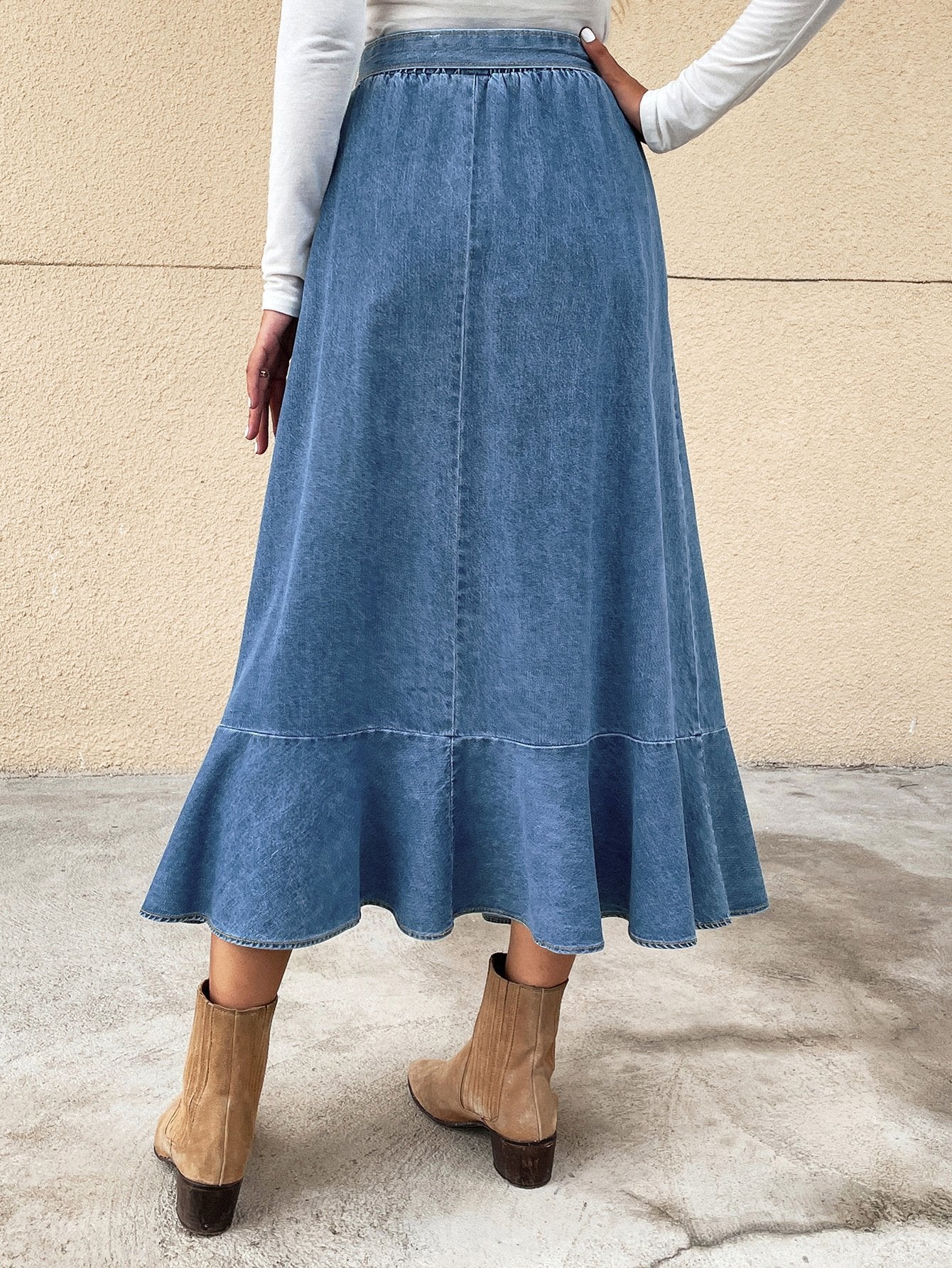Falda de Mezclilla Casual para Mujer a la Moda