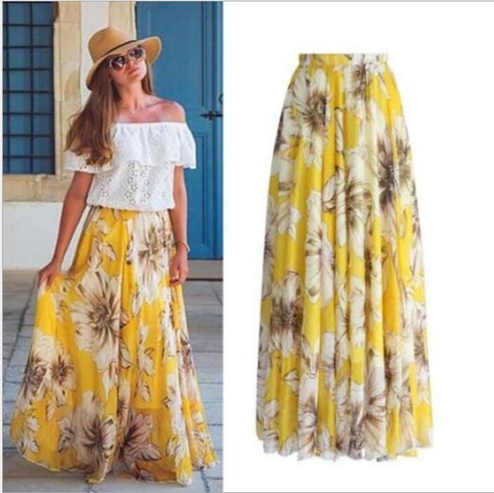 Falda Máxima Bohemia - Falda Midi para Mujer
