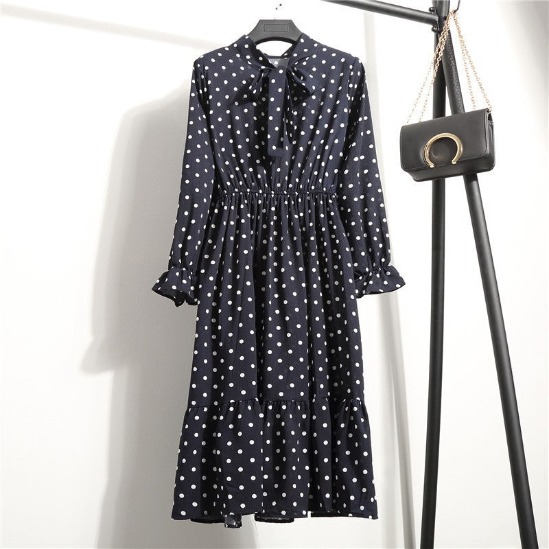 Elegante vestido de manga larga