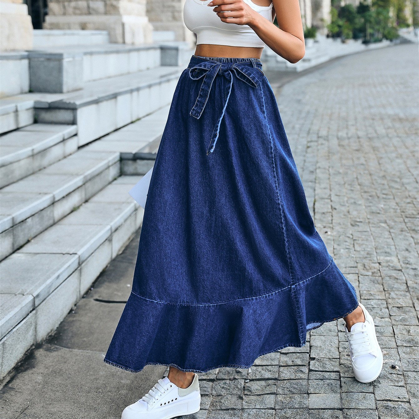 Falda de Mezclilla Casual para Mujer a la Moda